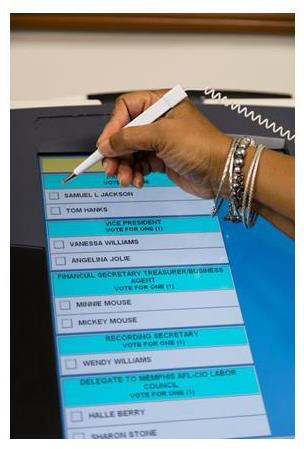 Vote Machine Interface image